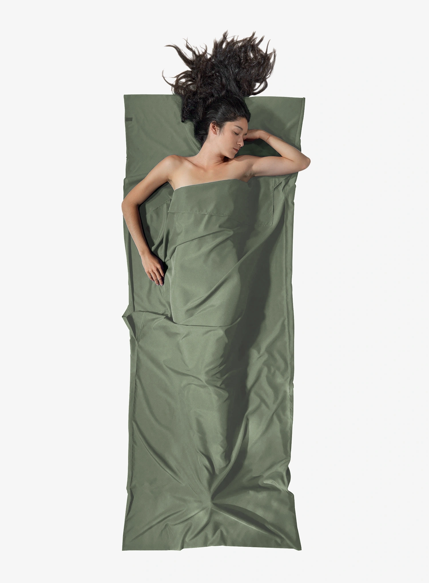 Cocoon TravelSheet - Lyocell Hálózsákbélés - eucalyptus green