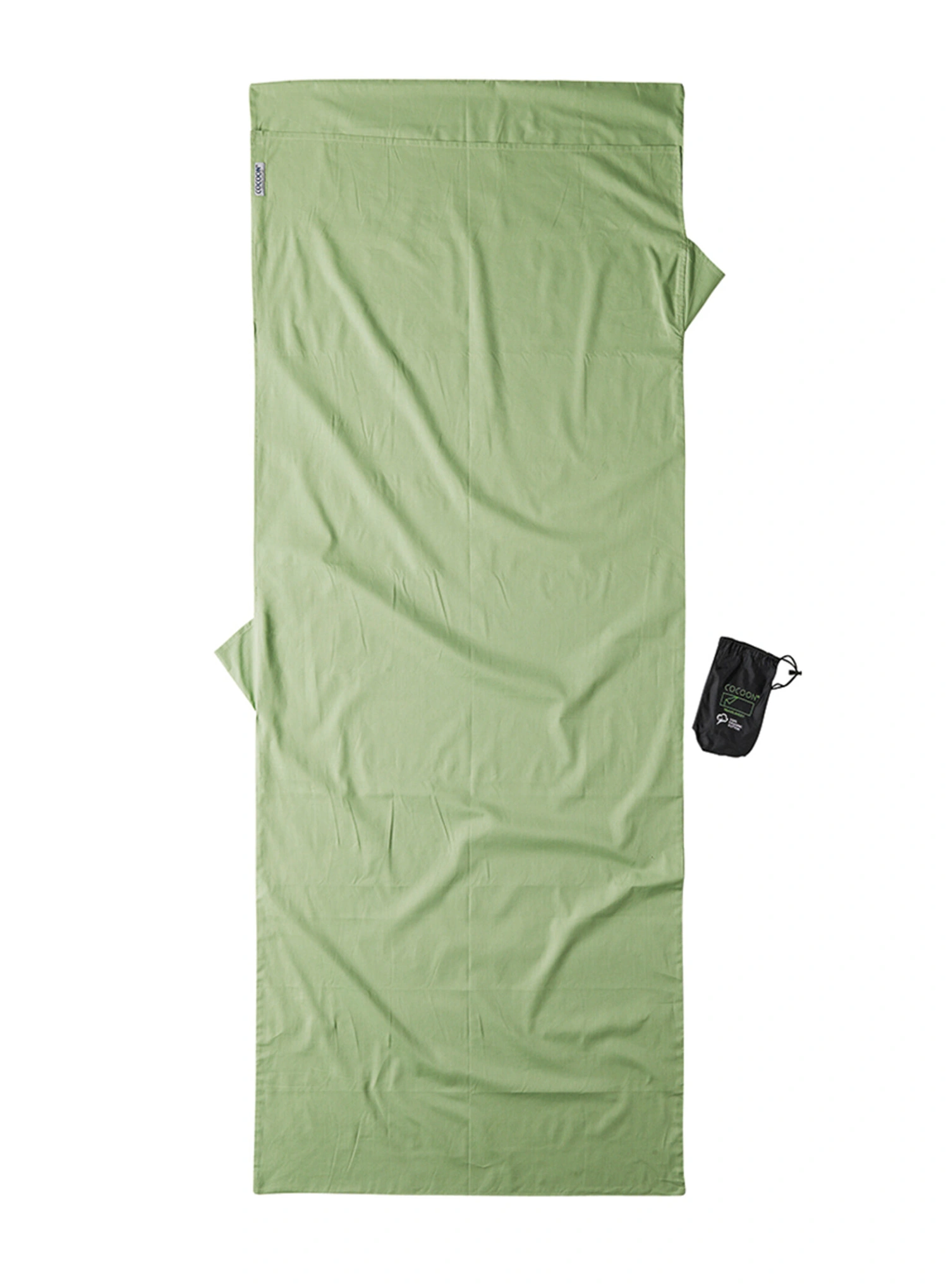 Cocoon TravelSheet - Organic Cotton Hálózsákbélés - forest shade