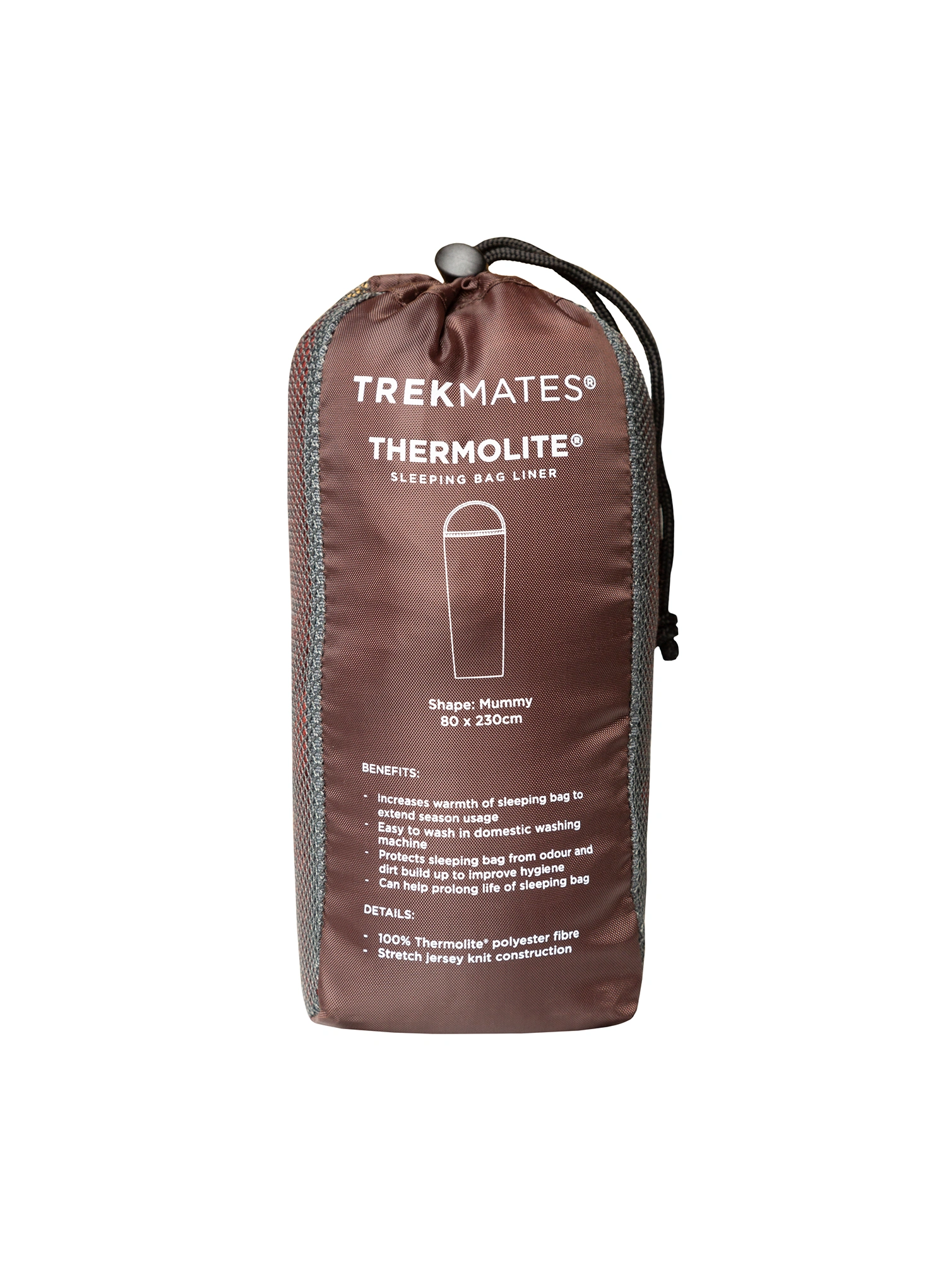 Trekmates Thermolite Sleeping Bag Liner Hálózsákbélés - chipotle