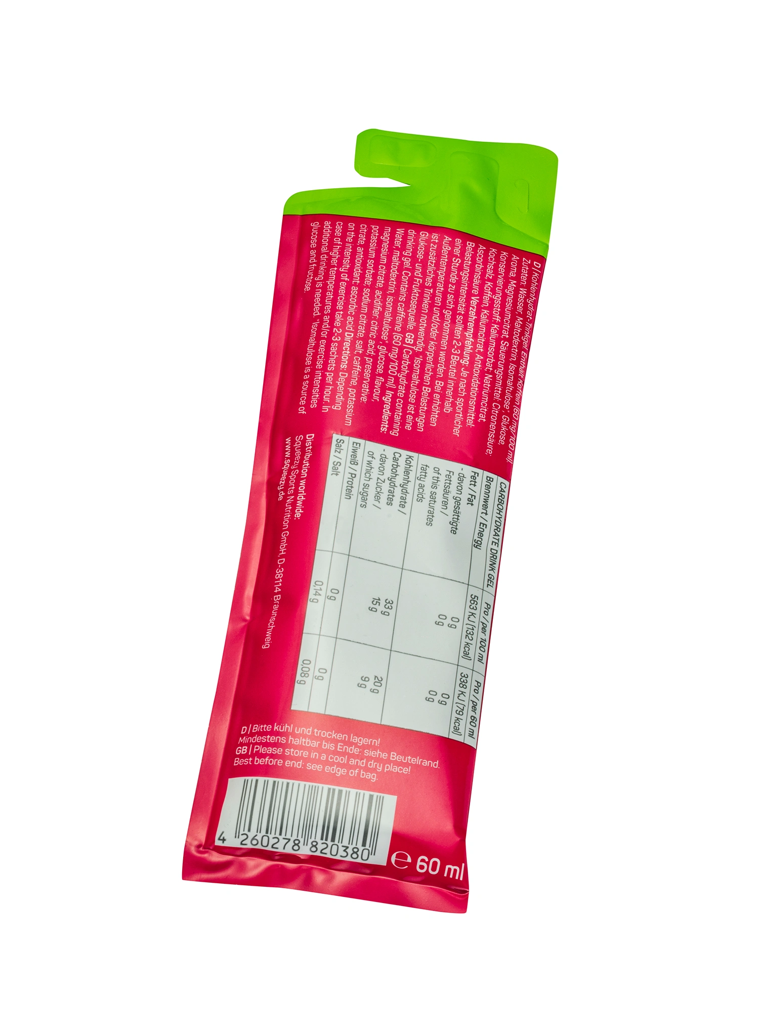 Squeezy Super Drink Gel 60 ml - lemon/caffeine Energiazselé