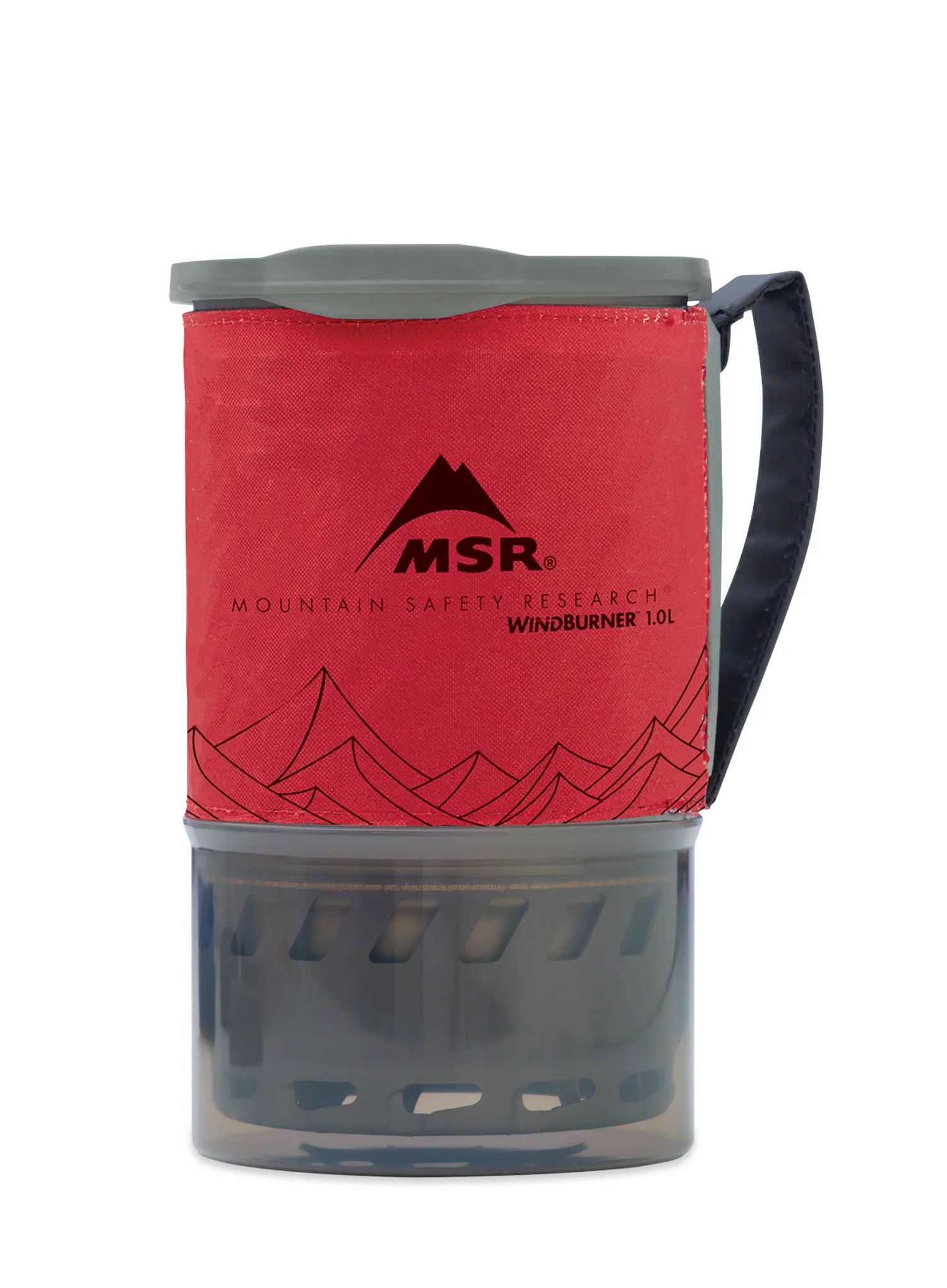 MSR WindBurner 1.0L Personal Stove System Főzőkészlet - red