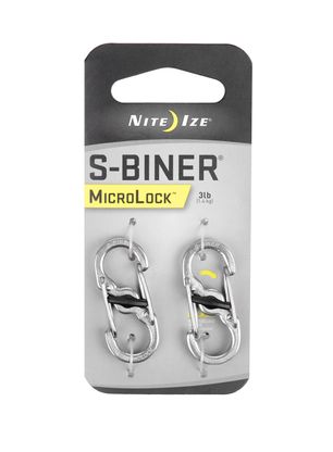 Nite Ize S-Biner MicroLock 2Pack Karabinerek - steel