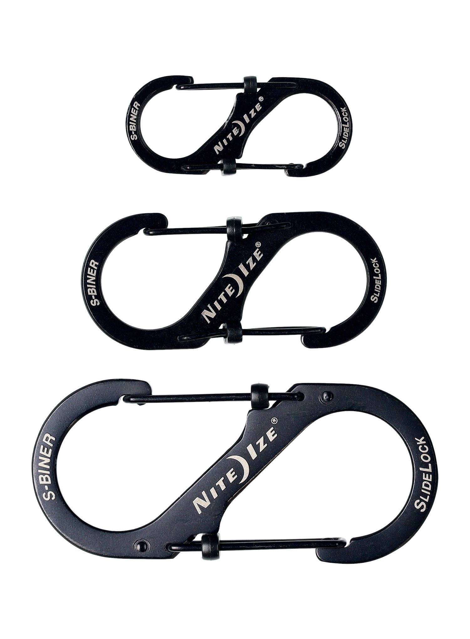 Nite Ize S-Biner SlideLock Set 2, 3, 4 Karabinerek - black